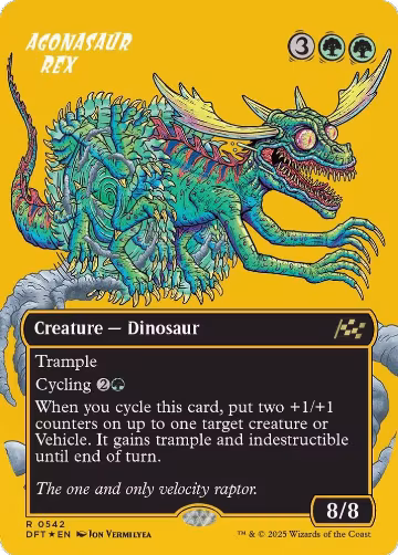 Agonasaur Rex (Borderless) (First-Place Foil) (542), Aetherdrift — Magic card price