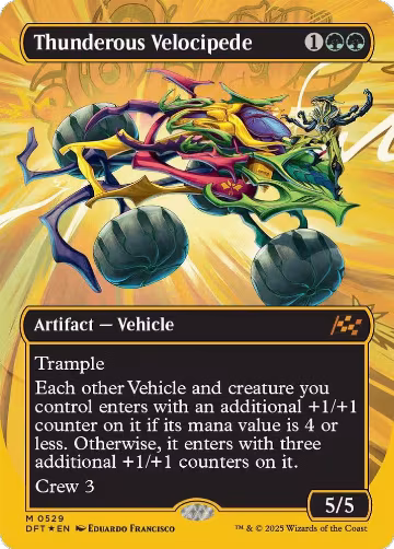 Thunderous Velocipede (Borderless) (First-Place Foil) (529), Aetherdrift — Magic card price
