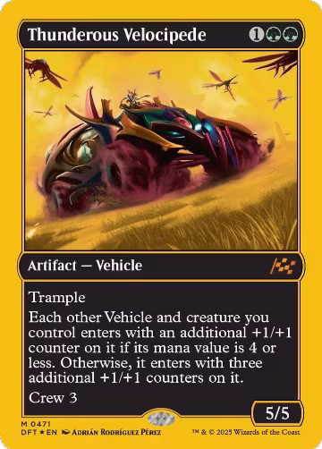 Thunderous Velocipede (First-Place Foil) (471), Aetherdrift — Magic card price
