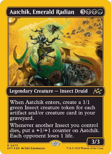 Aatchik, Emerald Radian (First-Place Foil) (473), Aetherdrift — Magic card price