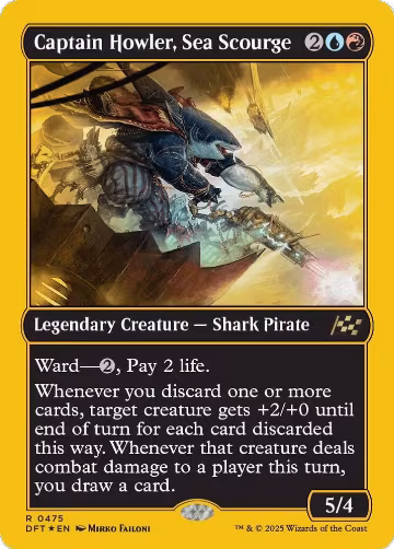 Captain Howler, Sea Scourge (First-Place Foil) (475), Aetherdrift — Magic card price