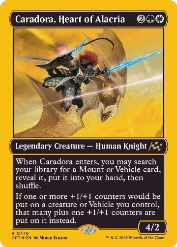 Caradora, Heart of Alacria (First-Place Foil) (476), Aetherdrift — Magic card price