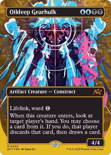 Oildeep Gearhulk (Borderless) (First-Place Foil) (550), Aetherdrift — Magic card price