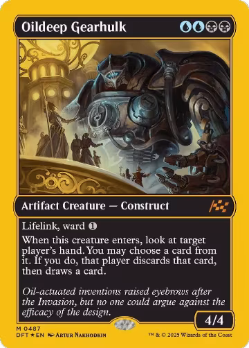 Oildeep Gearhulk (First-Place Foil) (487), Aetherdrift — Magic card price