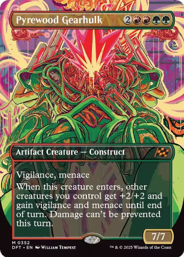 Pyrewood Gearhulk (Borderless) (352), Aetherdrift — Magic card price