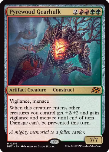 Pyrewood Gearhulk (216), Aetherdrift — Magic card price