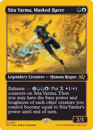 Sita Varma, Masked Racer (First-Place Foil) (493), Aetherdrift — Magic card price