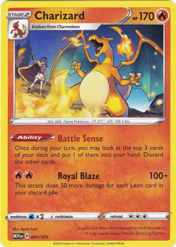 Charizard (001/015) — card price