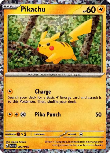 Pikachu (002/015) — card price
