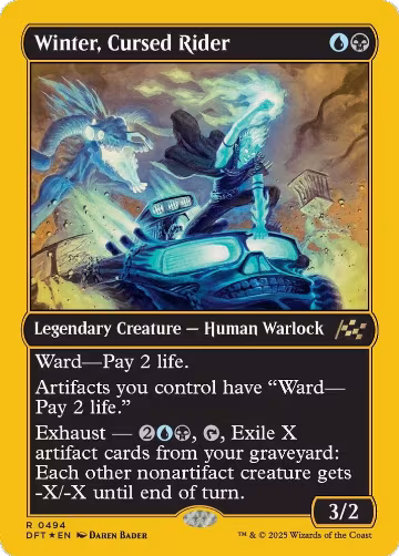 Winter, Cursed Rider (First-Place Foil) (494), Aetherdrift — Magic card price