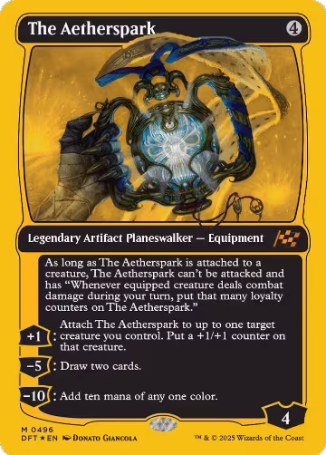 The Aetherspark (First-Place Foil) (496), Aetherdrift — Magic card price