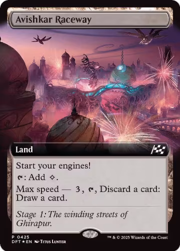 Avishkar Raceway (Extended Art) (425), Aetherdrift — Magic card price