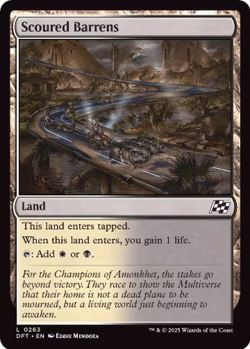 Scoured Barrens (263), Aetherdrift — Magic card price