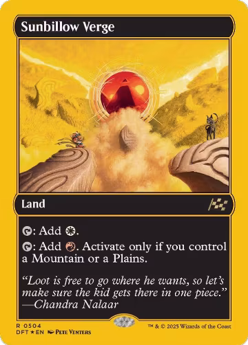 Sunbillow Verge (First-Place Foil) (504), Aetherdrift — Magic card price