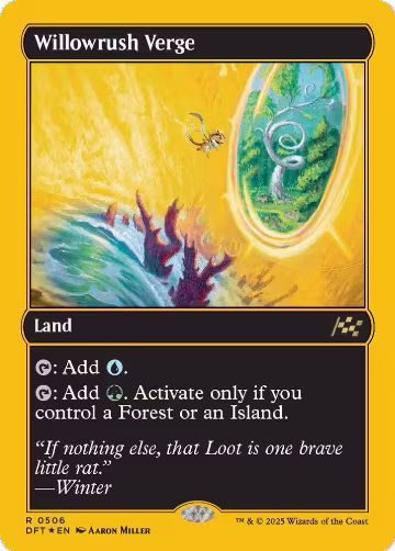 Willowrush Verge (First-Place Foil) (506), Aetherdrift — Magic card price