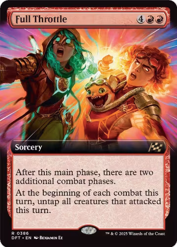 Full Throttle (Extended Art) (386), Aetherdrift — Magic card price