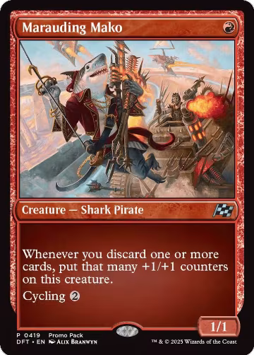 Marauding Mako (419), Promo Pack: Aetherdrift — Magic card price