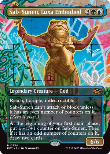 Sab-Sunen, Luxa Embodied (Borderless) (354), Aetherdrift — Magic card price