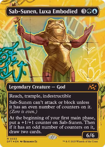 Sab-Sunen, Luxa Embodied (Borderless) (First-Place Foil) (553), Aetherdrift — Magic card price