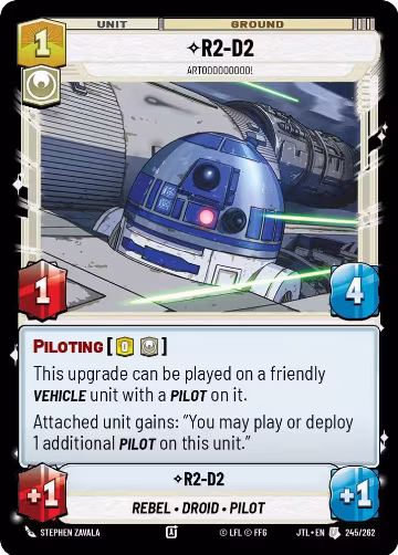 R2-D2 - Artooooooooo! (245/262), Jump to Lightspeed — Star Wars card price