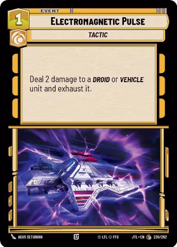Electromagnetic Pulse (230/262), Jump to Lightspeed — Star Wars card price