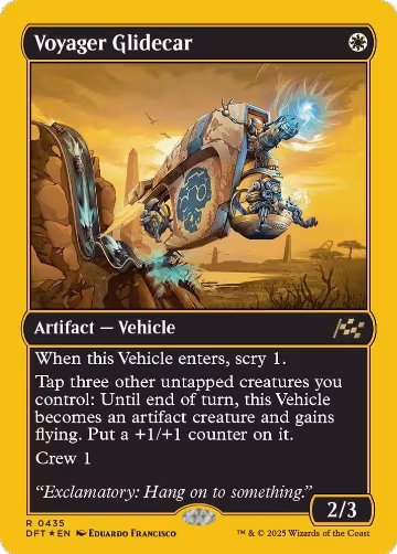 Voyager Glidecar (First-Place Foil) (435), Aetherdrift — Magic card price