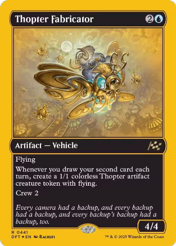 Thopter Fabricator (First-Place Foil) (441), Aetherdrift — Magic card price