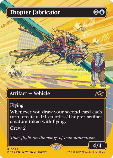 Thopter Fabricator (Borderless) (First-Place Foil) (522), Aetherdrift — Magic card price