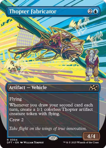 Thopter Fabricator (Borderless) (304), Aetherdrift — Magic card price