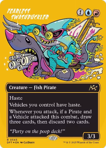 Fearless Swashbuckler (Borderless) (First-Place Foil) (545), Aetherdrift — Magic card price