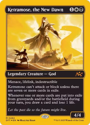 Ketramose, the New Dawn (First-Place Foil) (482), Aetherdrift — Magic card price
