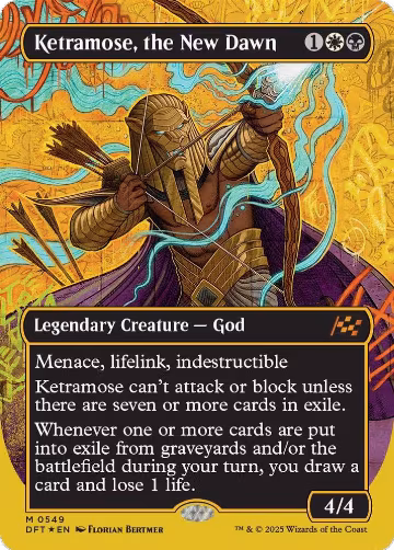 Ketramose, the New Dawn (Borderless) (First-Place Foil) (549), Aetherdrift — Magic card price