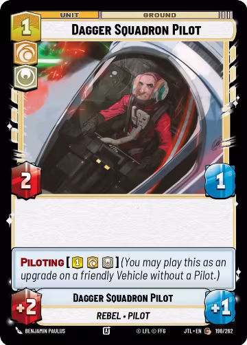 Dagger Squadron Pilot (196/262), Jump to Lightspeed — Star Wars card price