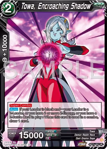 Towa, Encroaching Shadow (BT27-107), History of Z — DB Super card price