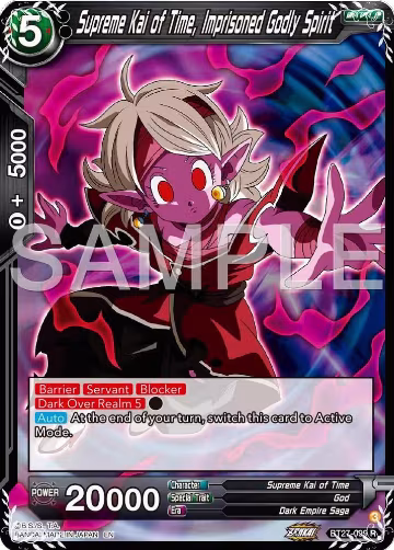 Supreme Kai of Time, Imprisoned Godly Spirit (BT27-099), History of Z — DB Super card price