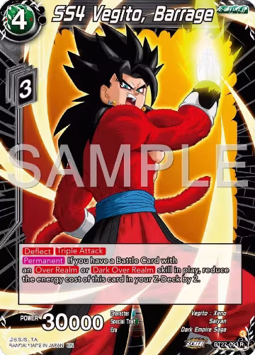 SS4 Vegito, Barrage (BT27-093), History of Z — DB Super card price