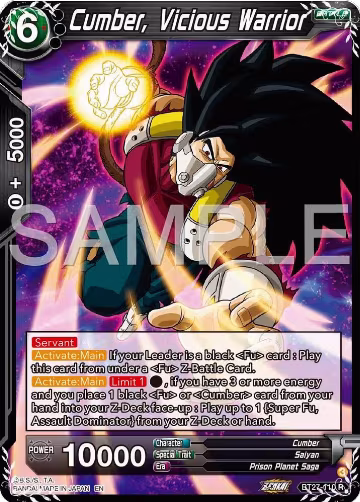Cumber, Vicious Warrior (BT27-110), History of Z — DB Super card price