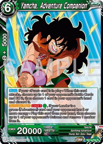 Yamcha, Adventure Companion (BT27-051), History of Z — DB Super card price