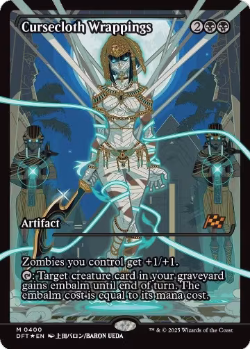 Cursecloth Wrappings (Showcase) (400), Aetherdrift — Magic card price