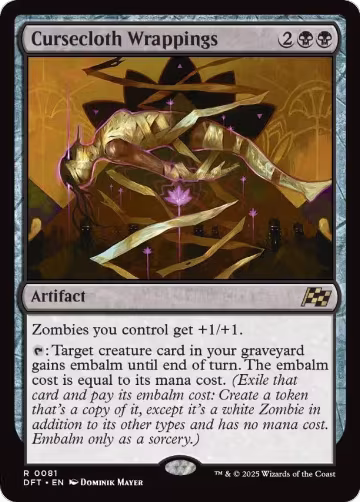 Cursecloth Wrappings (81), Aetherdrift — Magic card price