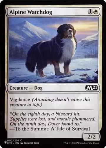 Alpine Watchdog (002/274), The List Reprints — Magic card price