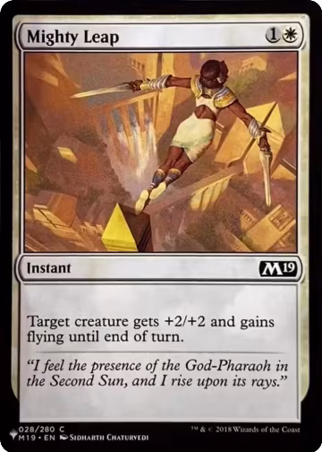 Mighty Leap (028/280), The List Reprints — Magic card price