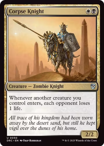 Corpse Knight (50), Commander: Aetherdrift — Magic card price
