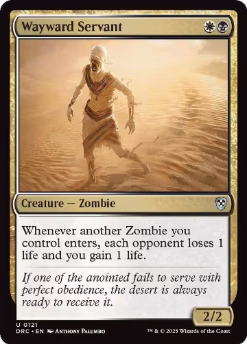 Wayward Servant (121), Commander: Aetherdrift — Magic card price