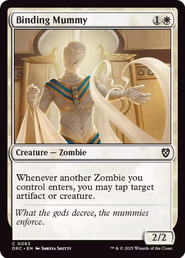 Binding Mummy (63), Commander: Aetherdrift — Magic card price