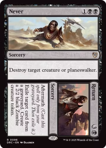 Never // Return (96), Commander: Aetherdrift — Magic card price