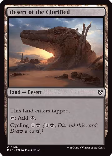 Desert of the Glorified (149), Commander: Aetherdrift — Magic card price