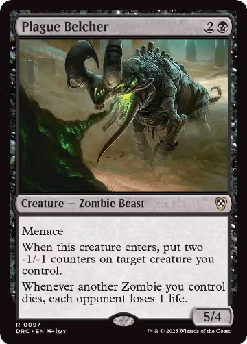 Plague Belcher (97), Commander: Aetherdrift — Magic card price