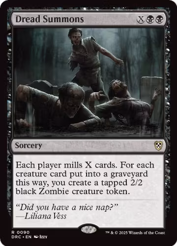 Dread Summons (90), Commander: Aetherdrift — Magic card price