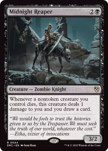 Midnight Reaper (44), Commander: Aetherdrift — Magic card price
